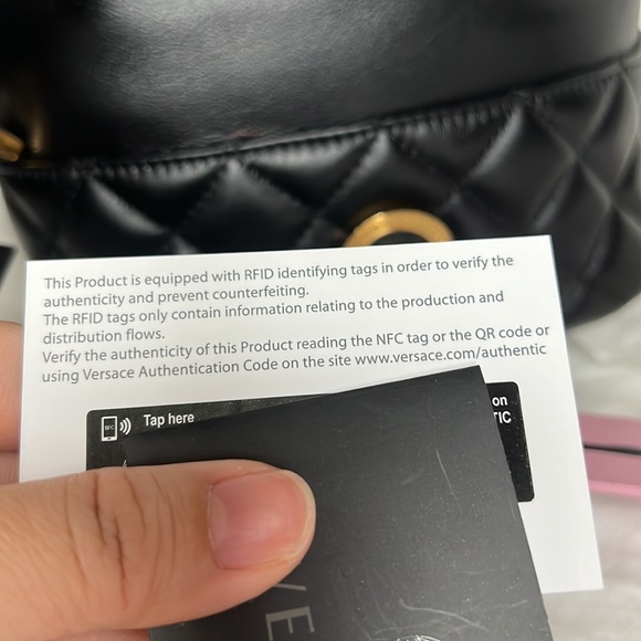 NWT Versace Lambskin bucket bag - Picture 10 of 10